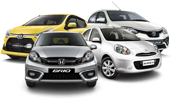 Honda Brio
 	Toyota Agya
 	Toyota Etios
Nissan March